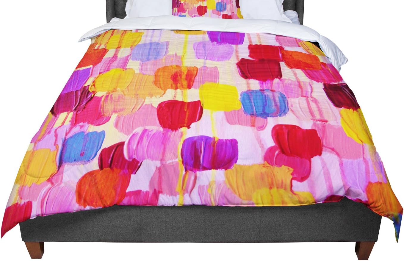 KESS InHouse Ebi Emporium "Dotty in Pink" King / Cal King