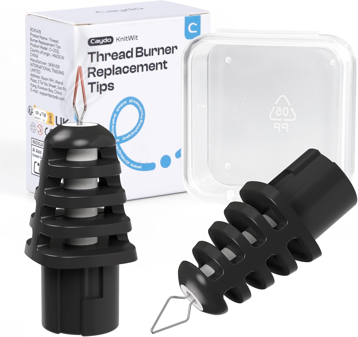 Caydo Thread Burner for Burning, USB Rechargeable Thread Zapper with Indicator Light, Electric Yarn Burner for Beading, Weaving & Jewelry Making (Replacement Tip Not Included)