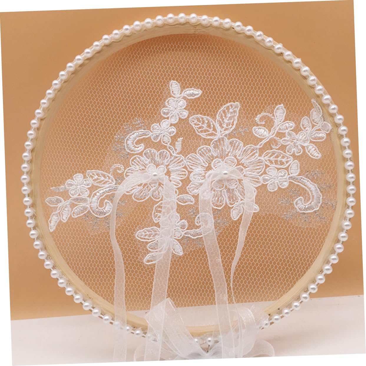 Abaodam 3 Stücke Floral Bowknot Kissen Hochzeit Dekorationen Für Engagement Spitze Bearer Für Hochzeit