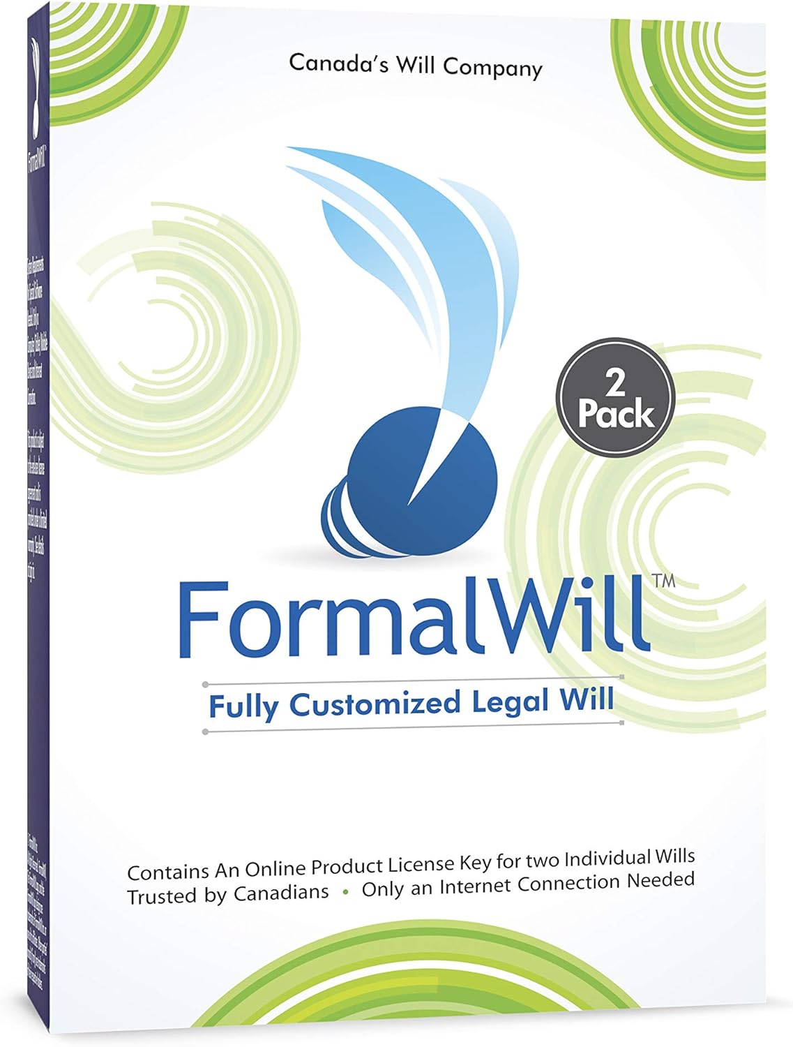 FormalWill Fully Customized Canadian Legal Will Kit 2024 2 PACK for