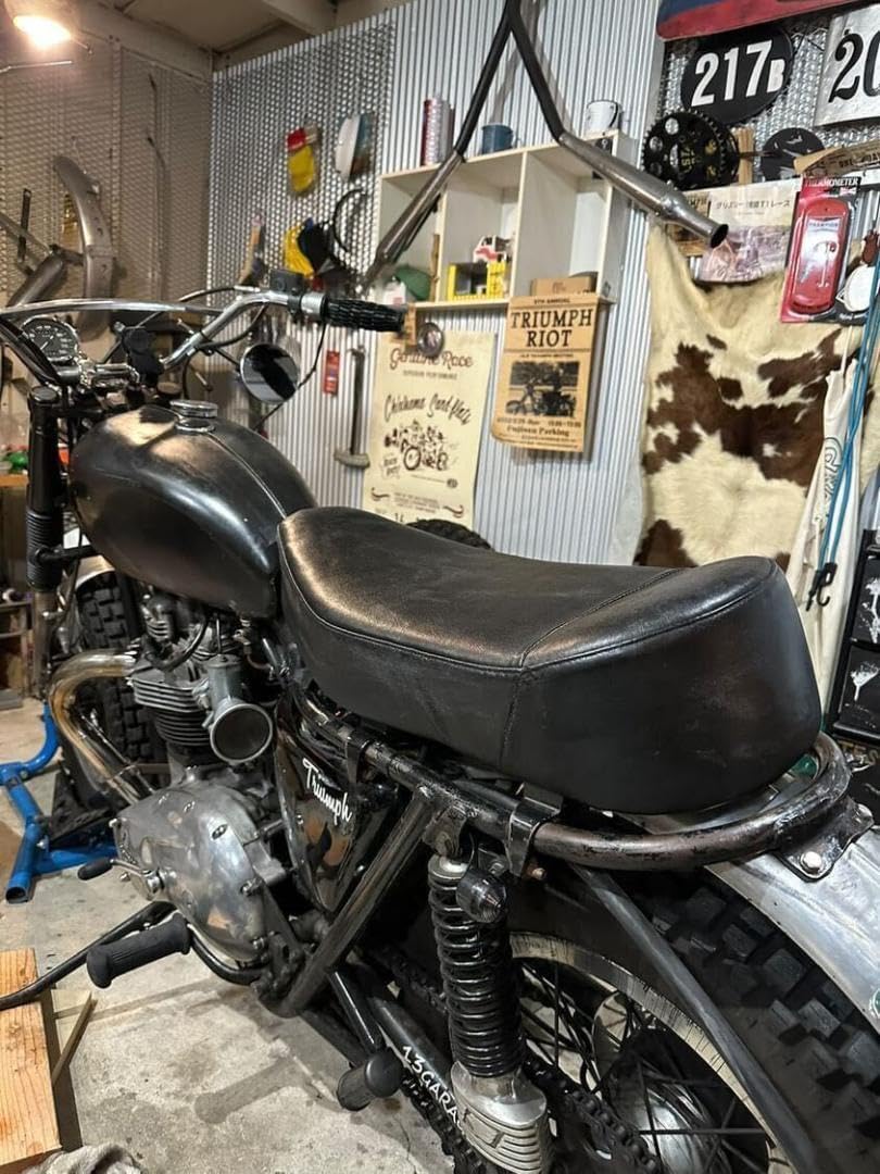 TTシートトライアンフ SR W650 ハーレー BATES ベイツ W650/400/800用