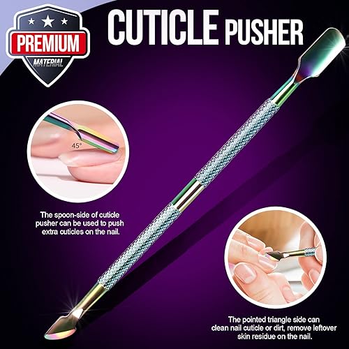 Miniatura 4 de FANDAMEI Kit de cutículas, 4 piezas de cuidado de uñas, herramientas de manicura y pedicura, pinzas de cutícula de uñas, kit de herramientas de uñas