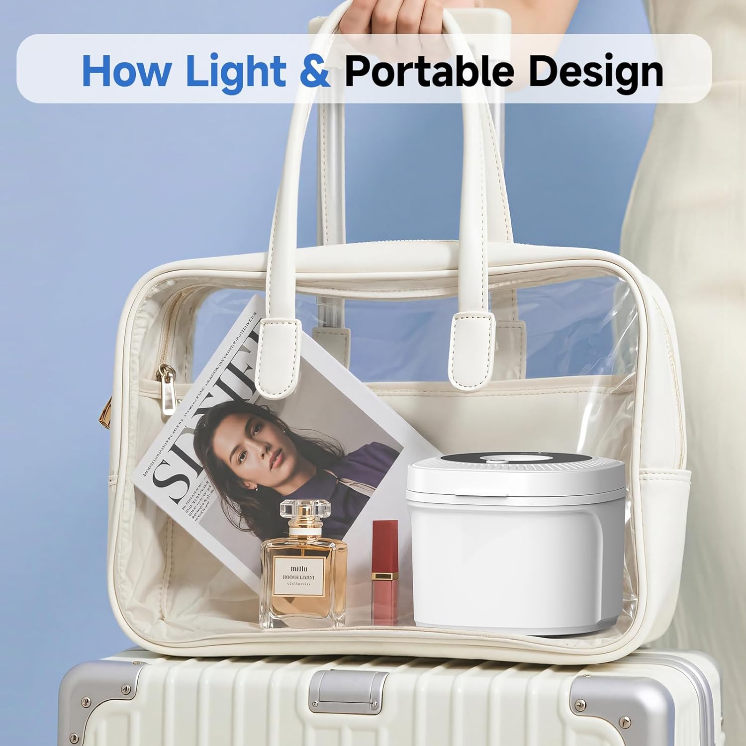 Ultrasonic Retainer Cleaner Machine, 45kHz Dental Cleaning Pod for Denture, Aligner, Nightguard, Mouth Guard, Toothbrush, Jewelry, with Digital Timer, 200ML & 4 Modes for All Dental Appliances - Image 7