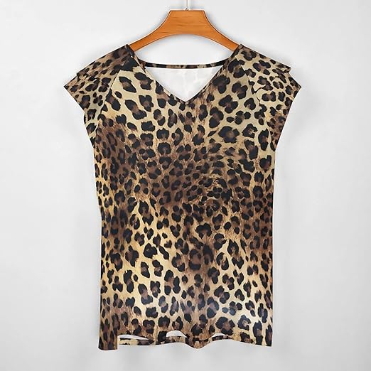 Amazon | [AIXIWAWA] レオパード柄 ヒョウ柄 豹柄Tシャツ シャツ 