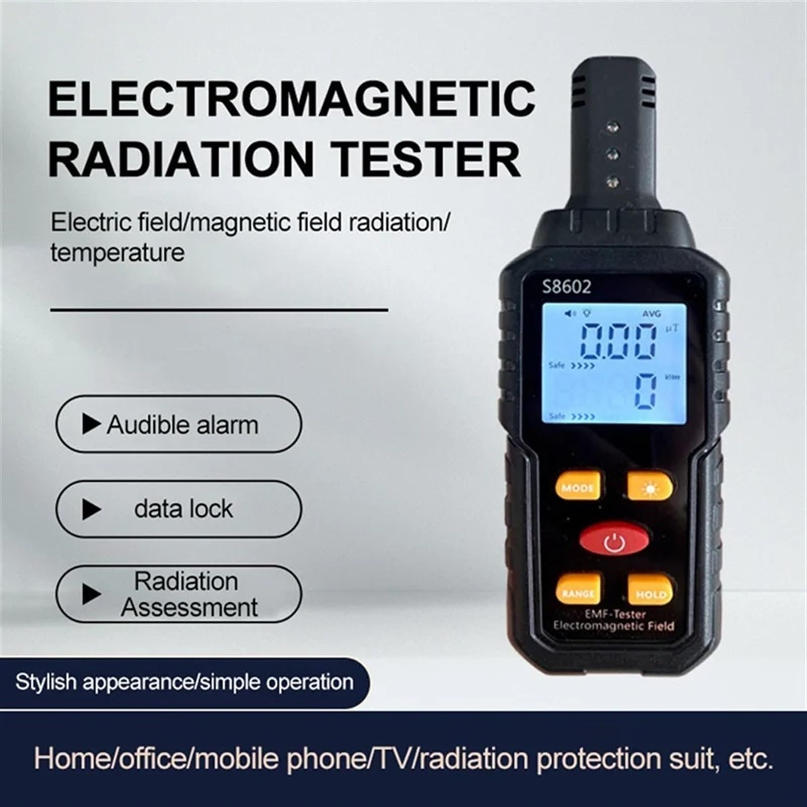 Mierniki pola elektromagnetycznego Miernik pola elektromagnetycznego 3 w 1 Licznik dozymetru promieniowania Pole elektromagnetyczne Sprzęt do promieniowania Tester miernika promieniowania Automatyczny