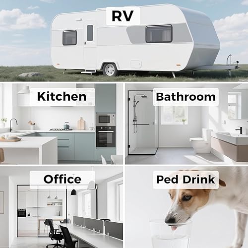 Miniatura 9 de WK18 - Sistema de filtro de agua para debajo del fregadero, filtro de agua de 18000 galones para debajo del mostrador, sistema de filtración de