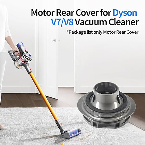 Miniatura 4 de Cubierta trasera del motor de vacío, cubierta trasera del motor de repuesto para Dyson V7 V8 Accesorios de aspiradora Parte trasera del motor (1)