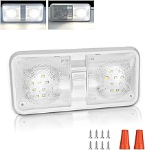 MERTTURM Plafoniera LED 12V Camper, Plafoniera 12 volt(Bianco Naturale 4000-4500K), LED Auto Interni 1000LM con Interruttore a Scorrimento per Roulotte, Camper, Barca[1pz]