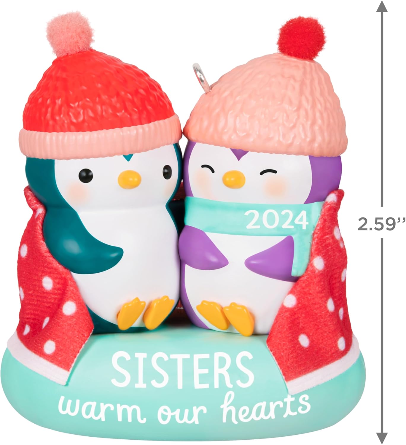 Hallmark Keepsake Christmas Ornament 2024, Sisters Warm Our Hearts 2024, Family Gifts image 5