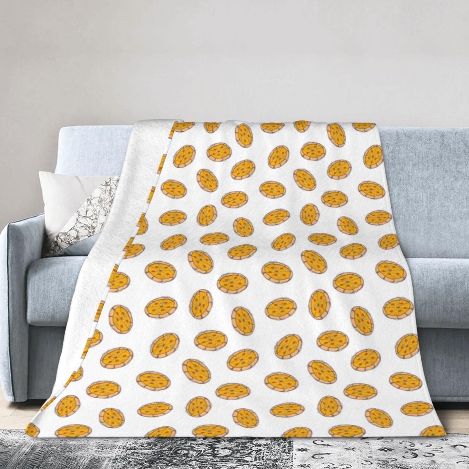 Noble Ren A Whole Pizza Ultra-Soft Micro Fleece Blanket Winter Warm Soft Lannel Fleece Throw Blanket For Couch Sofa Bed 40"X30"