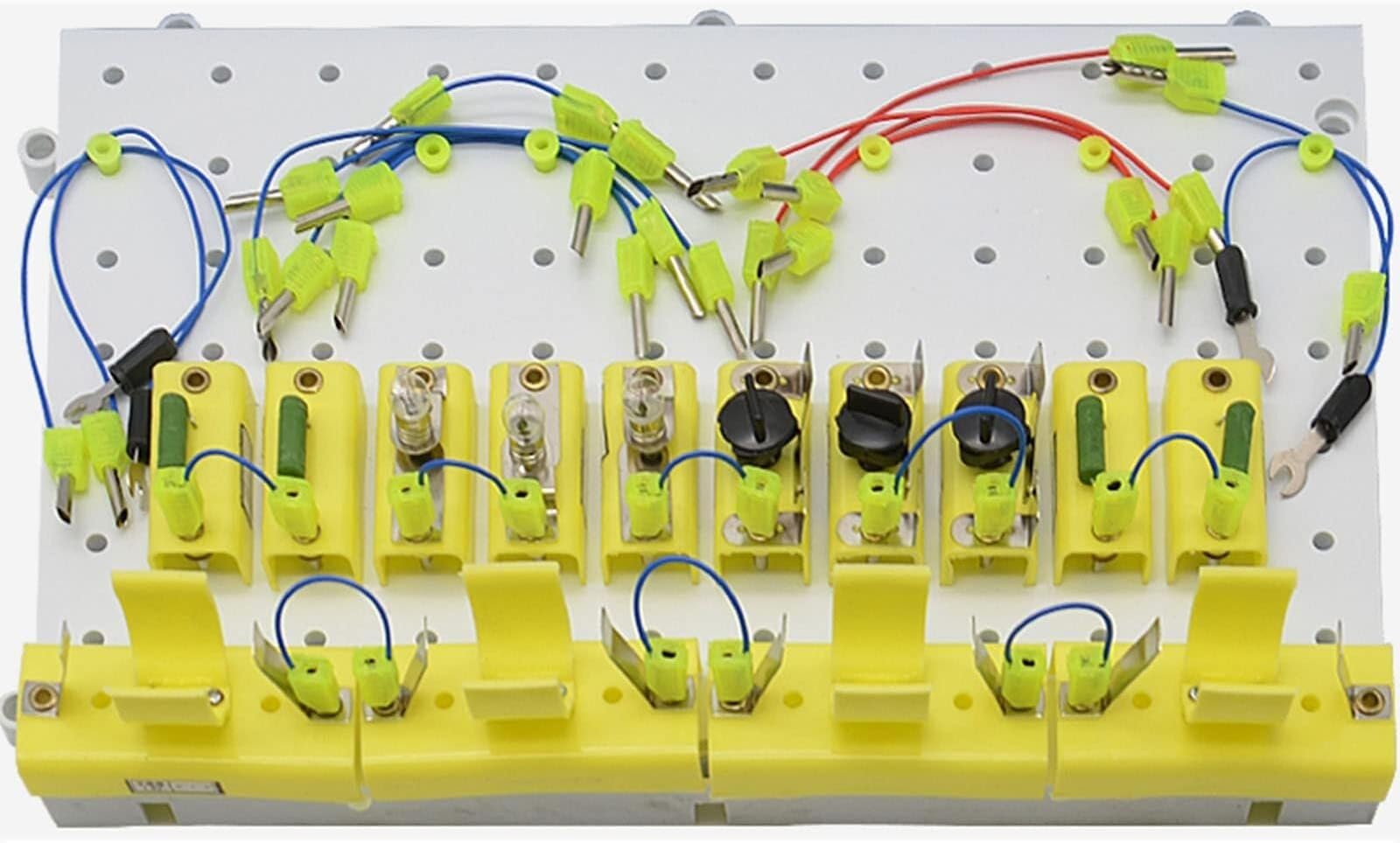 Student Circuit Experiment Kit – Plug-and-Play Breadboard with Power Supply, Resistors & LEDs, STEM Electrical Physics Teaching Set Labs & DIY Electronics Projects