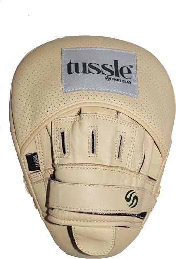 Tussle Curved Boxing Pads Focus Mitts for Women - Premium Leather Hook and Jab Target Hand Pads