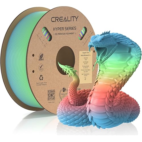 Official Creality Hyper PLA Filament 3D Printer Filament, Creality PLA 3D Printing Filament for High-Speed Printing, Dimensional Accuracy +/-0.02mm, 2.2lbs/Spool