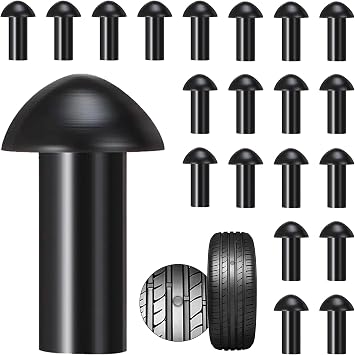 Richcat Replacement Mushroom Plugs for tubeless Tire Puncture Repair kit,for Motorcycles, Cars, Trucks, ATVs and Tractors20 Plugs