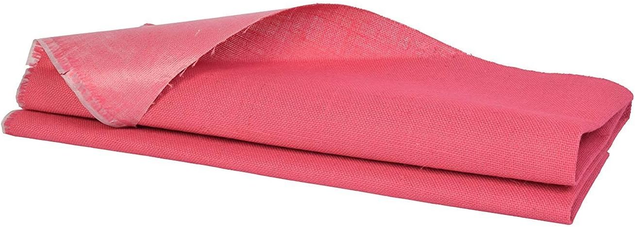 Laminated Pink Color Jute Fabric, 48 INCH Width ONE MTR Packing, Used for Making Jute Bags, Art & Craft,Home DECORE, Matting