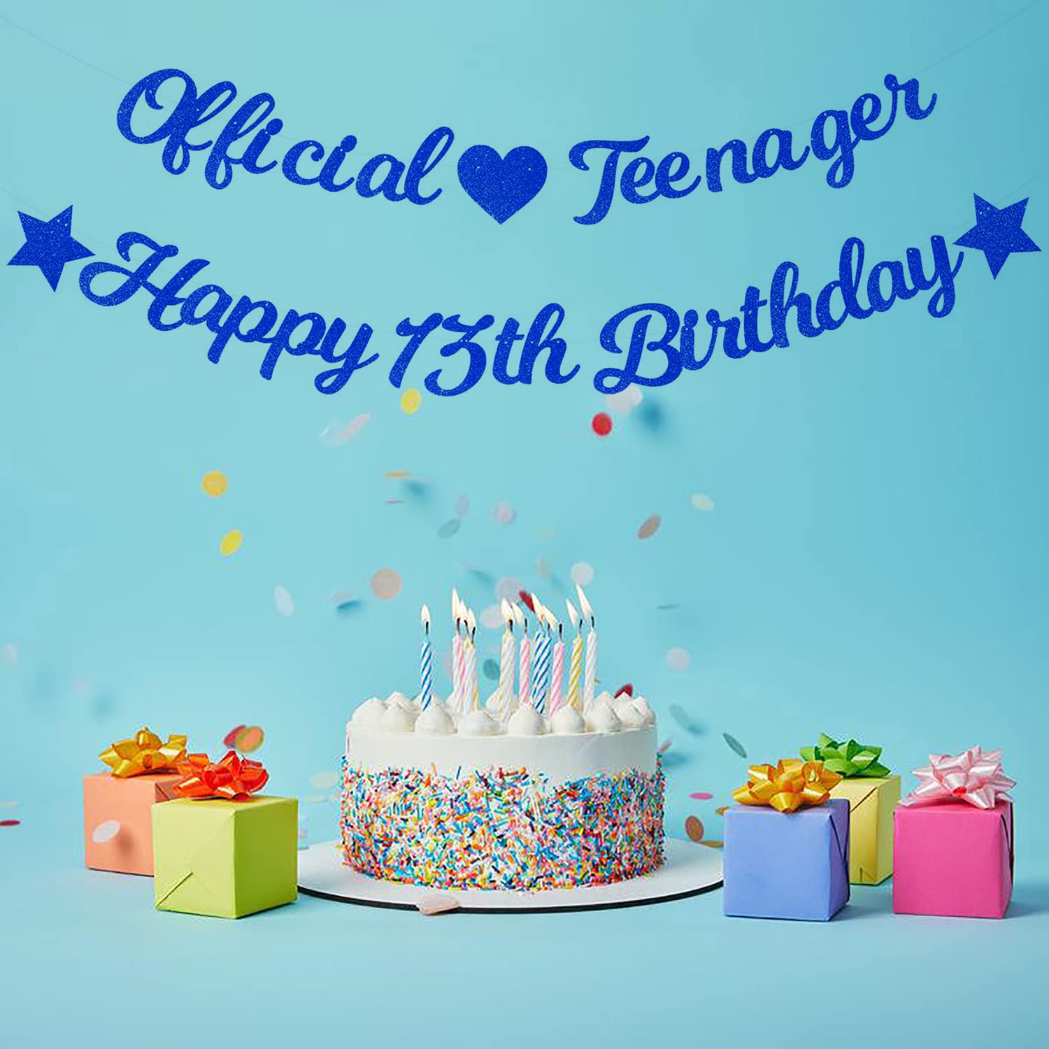 Set di decorazioni per il 13° compleanno per ragazzi e ragazze