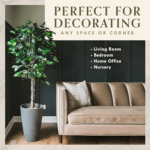 Miniatura 3 de Árboles artificiales para decoración del hogar en interiores, plantas falsas y plantas artificiales para interiores, plantas falsas artificiales,