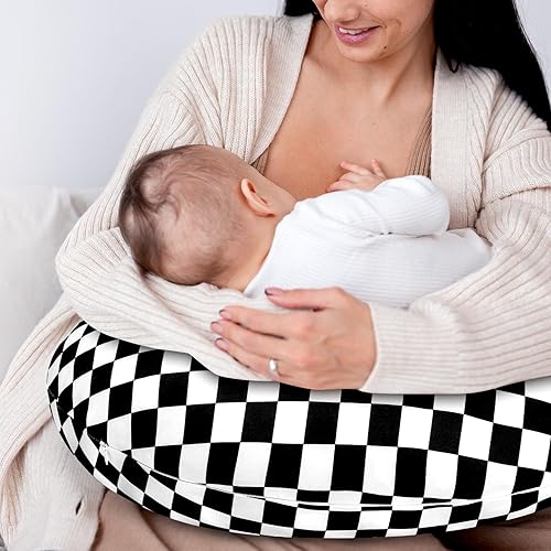 Miniatura 5 de DILIMI Funda de almohada de lactancia, funda elástica extraíble para almohadas de lactancia, funda ultra suave y cómoda para bebé niña y niño,