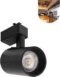 Spot Para Trilho Eletrificado Preto Led 15w Luz Forte (Branco Quente)
