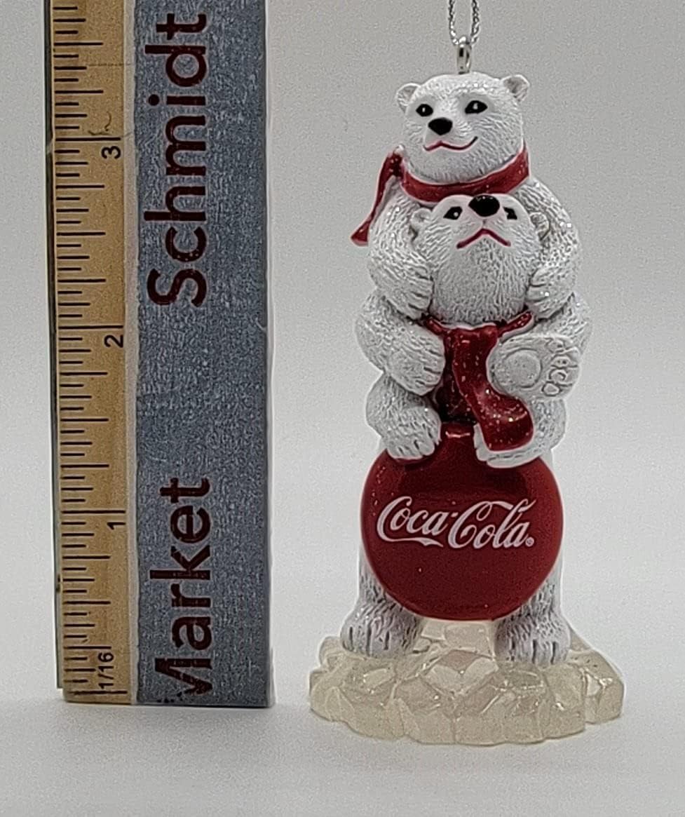 Coca-Cola® Polar Bears With Sign Ornament