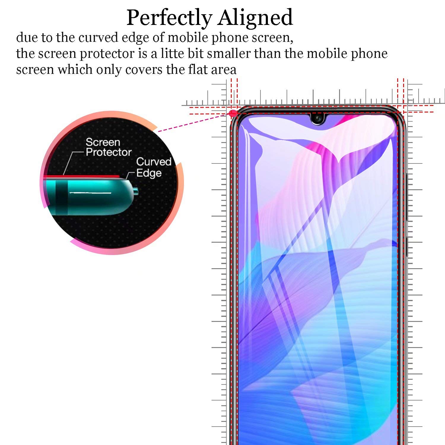 Lot 2 Films Vitre Verre Trempé De Protection D'écran Pour Huawei Honor 6a 5 0 Transparent