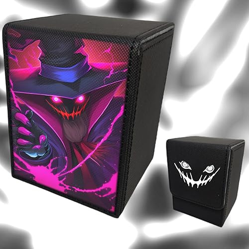 Miniatura 2 de VEHASAYO Caja de cartas personalizada, haz tus propias fundas de tarjetas, funda de cuero premium para TCG, MTG, CCG, almacenamiento de tarjetas