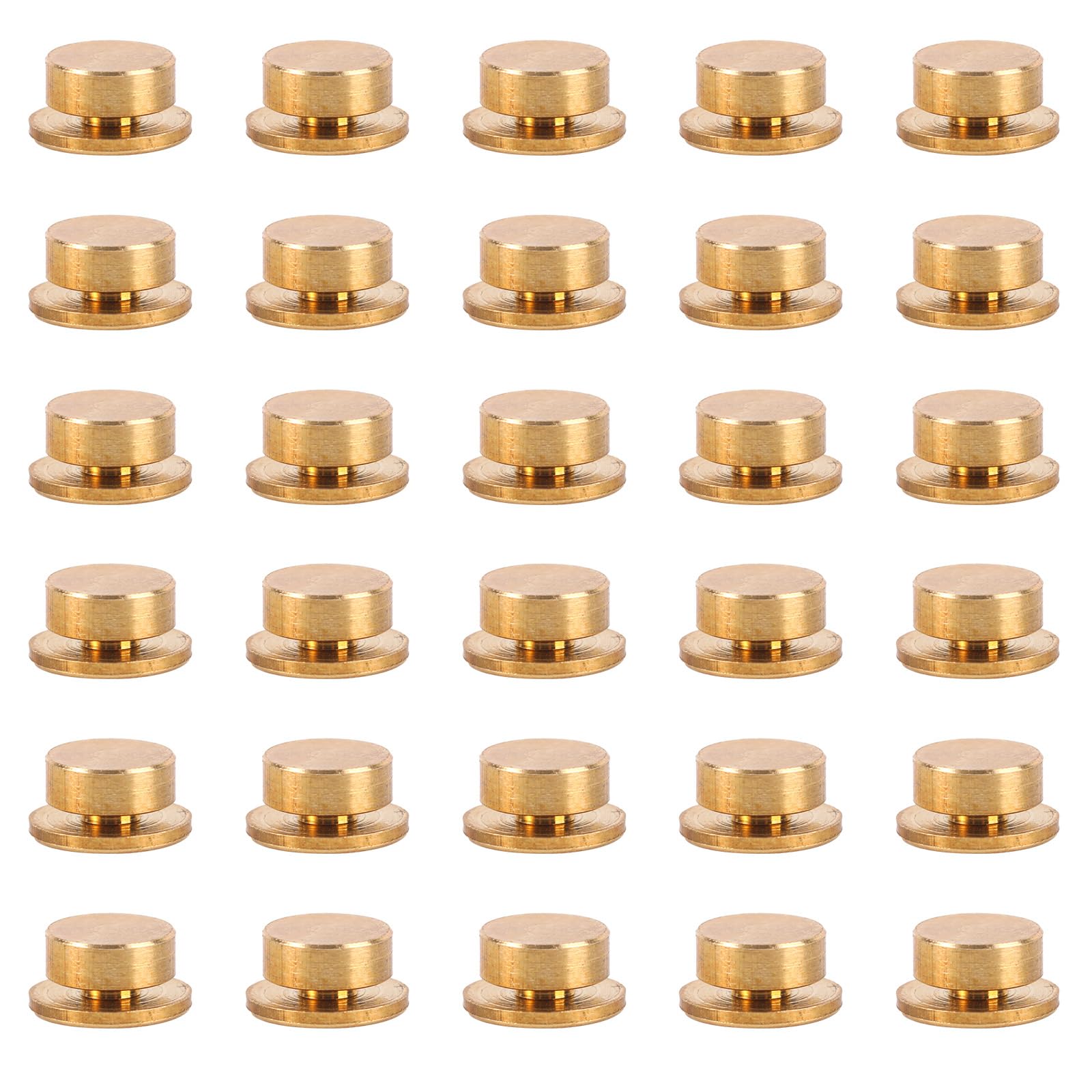 30pcs Mini Metal Rotating Bearings, 360°Rotation Mini Swivel Bearing for DIY Handmade Crafts Paper Cards Scrapbooking Jewelry Making Nail Arts Crafts Supplies Crafting Tool(Gold)