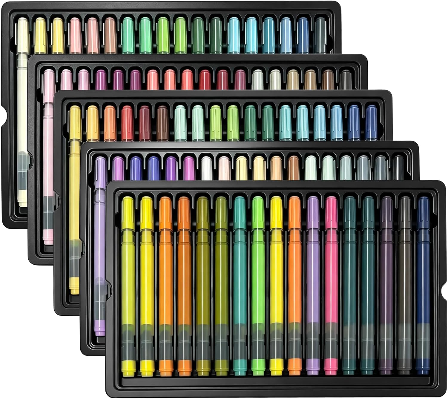 90 Colors 3D Acrylic Gel Pens Set, 1.0 mm / 0.039 in Tip Acrylic Paint Pens for Coloring, High Pigment Craft Drawing Art Supplies with Strong Layering, Enhanced Three-Dimensional Effect, Permanent