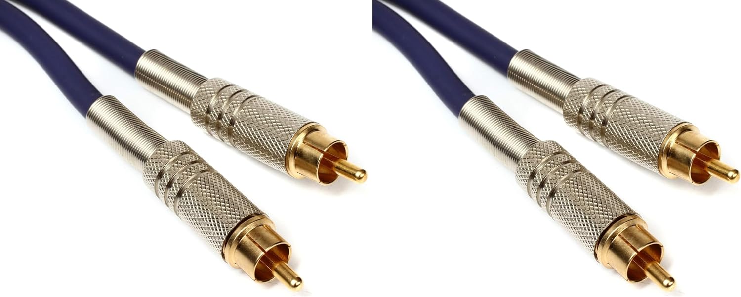 HOSA DRA-501 RCA to RCA S/PDIF Coax Cable, 1 Meter (Pack of 2)