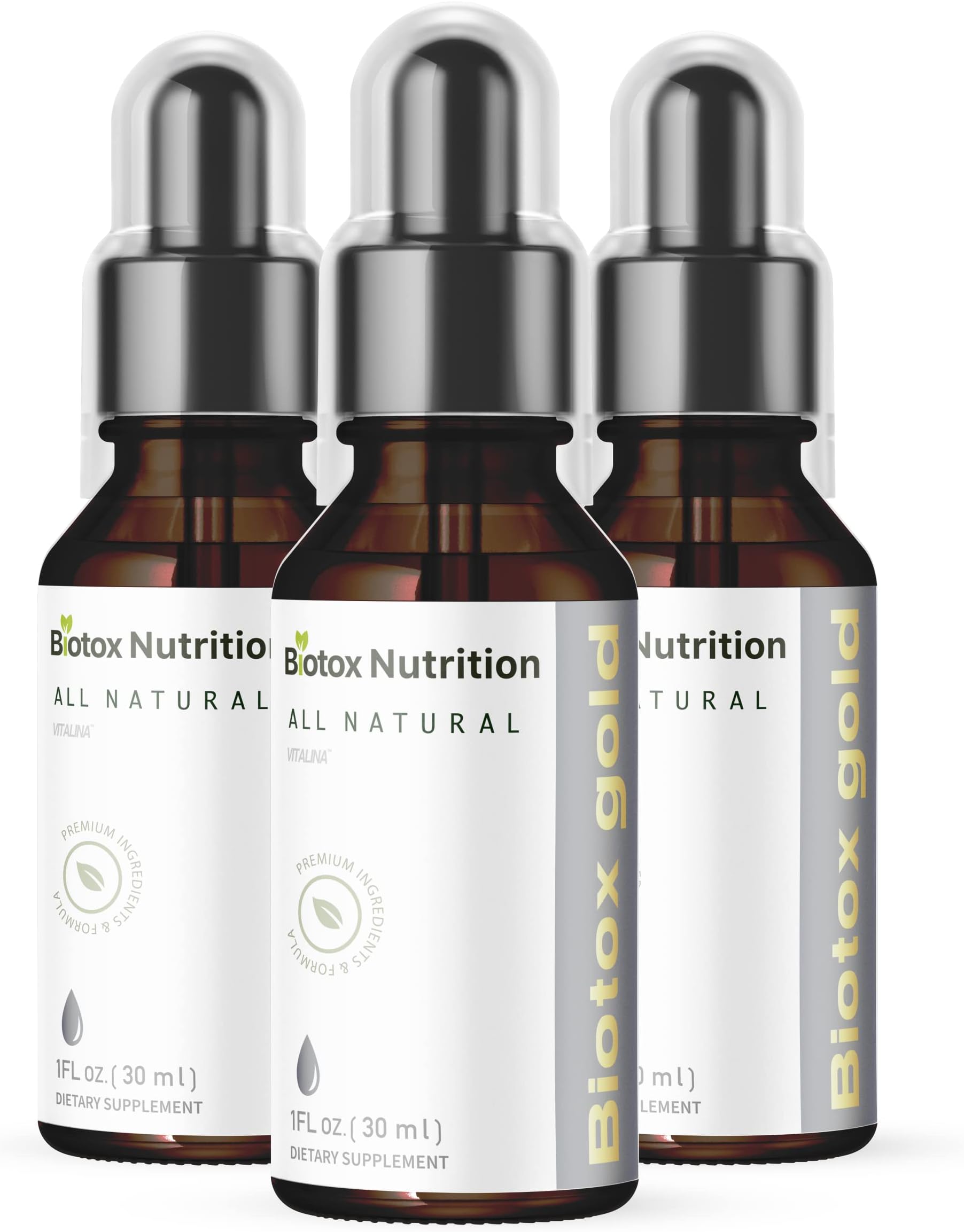 (3 Pack) Biotox Gold Liquid Drops, Biotox Nutrition, 3 Month Supply