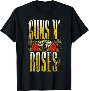 Amazon.com: Guns N' Roses Official Big Guns T-Shirt