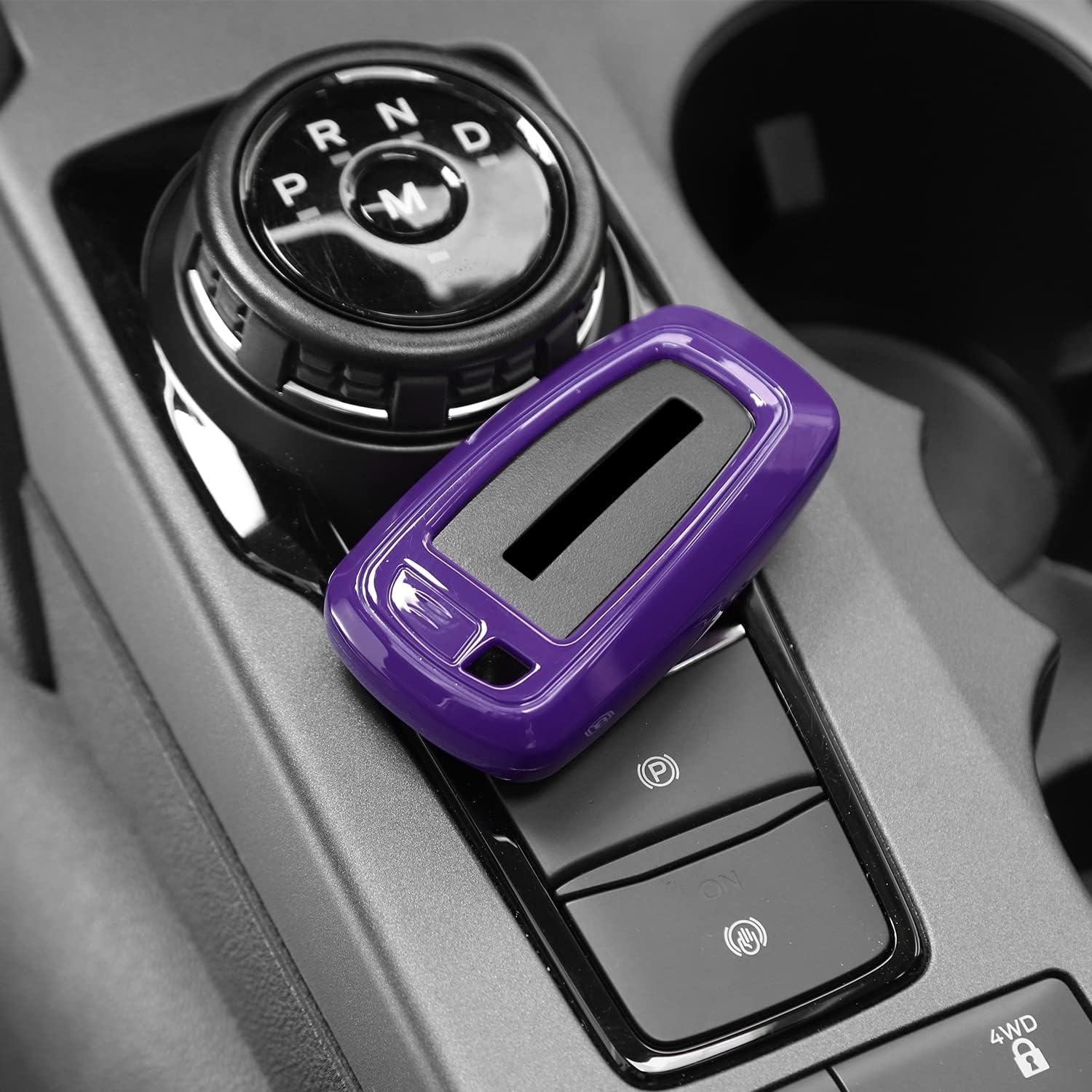 RT-TCZ Key Fob Case Cover Key Holder Protection Shell Accessories for Ford F150 & Explorer 2018-2023,for Ford Bronco & Bronco Sport 2021-2023,Purple