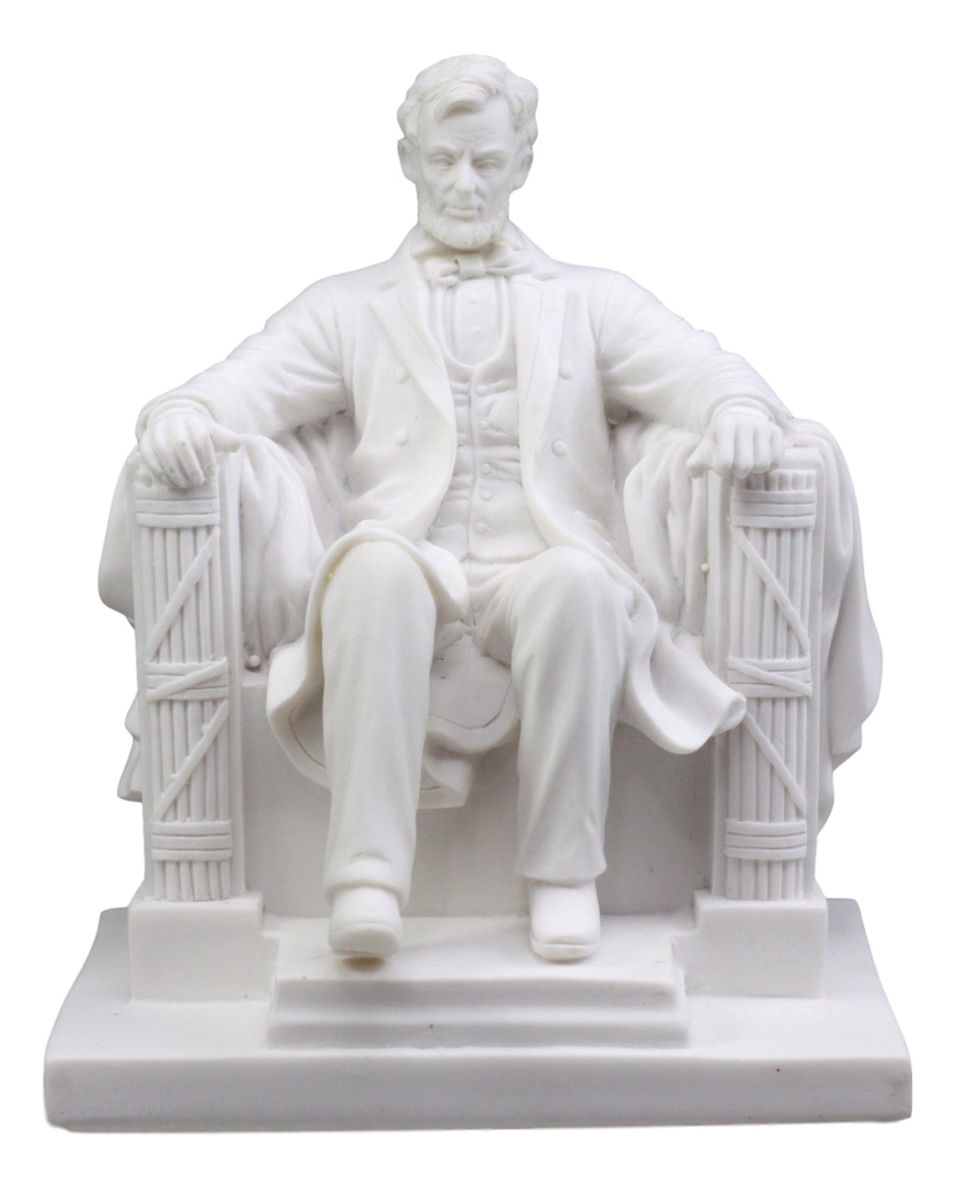 Ebros GiftSmall Seated Abraham Lincoln Figurine 5" H Lincoln Memorial Colossal Sculpture 16th President of United States of America