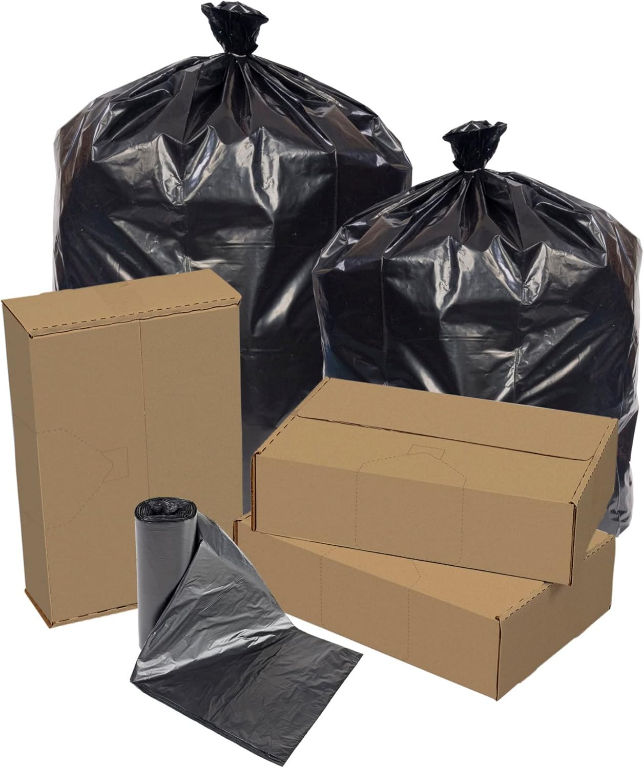 Repro Can Liners, 0.9-mil, 16 Gallons, Black, Case Of 500