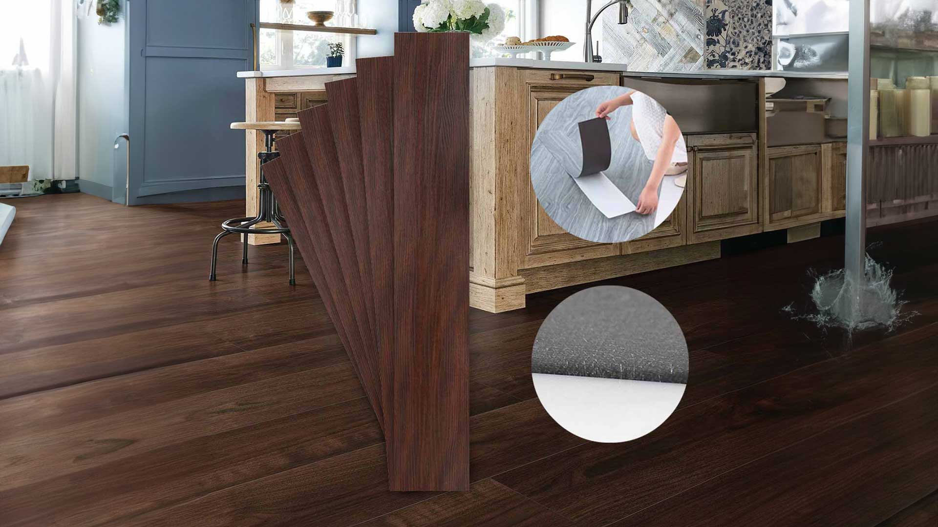 Pavimenti Adesivi Effetto Legno - 6 Piastrelle Autoadesive In PVC Per Interni, Facili Da Applicare! - Foto 8