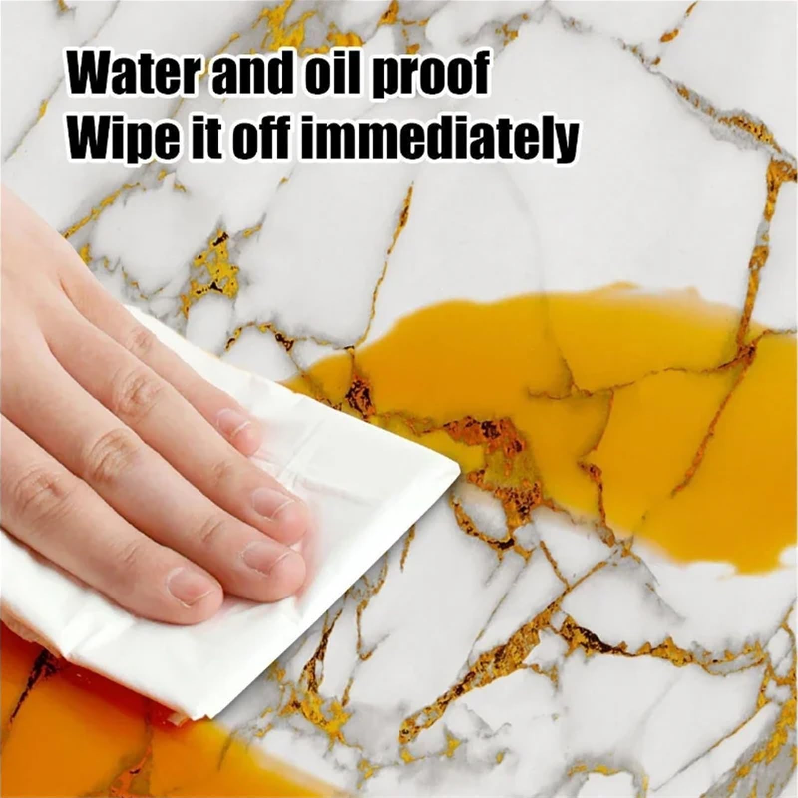 Suelo Vinilico Autoadhesivo 10-40 piezas de azulejos de cerámica 3D de imitación de mármol for renovación de pared, adhesivos decorativos impermeables autoadhesivos(Black,40PCS)