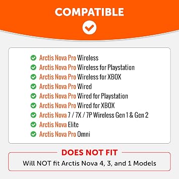 WC Side Plates for Arctis Nova Pro Wireless, Pro Wired & Nova Elite