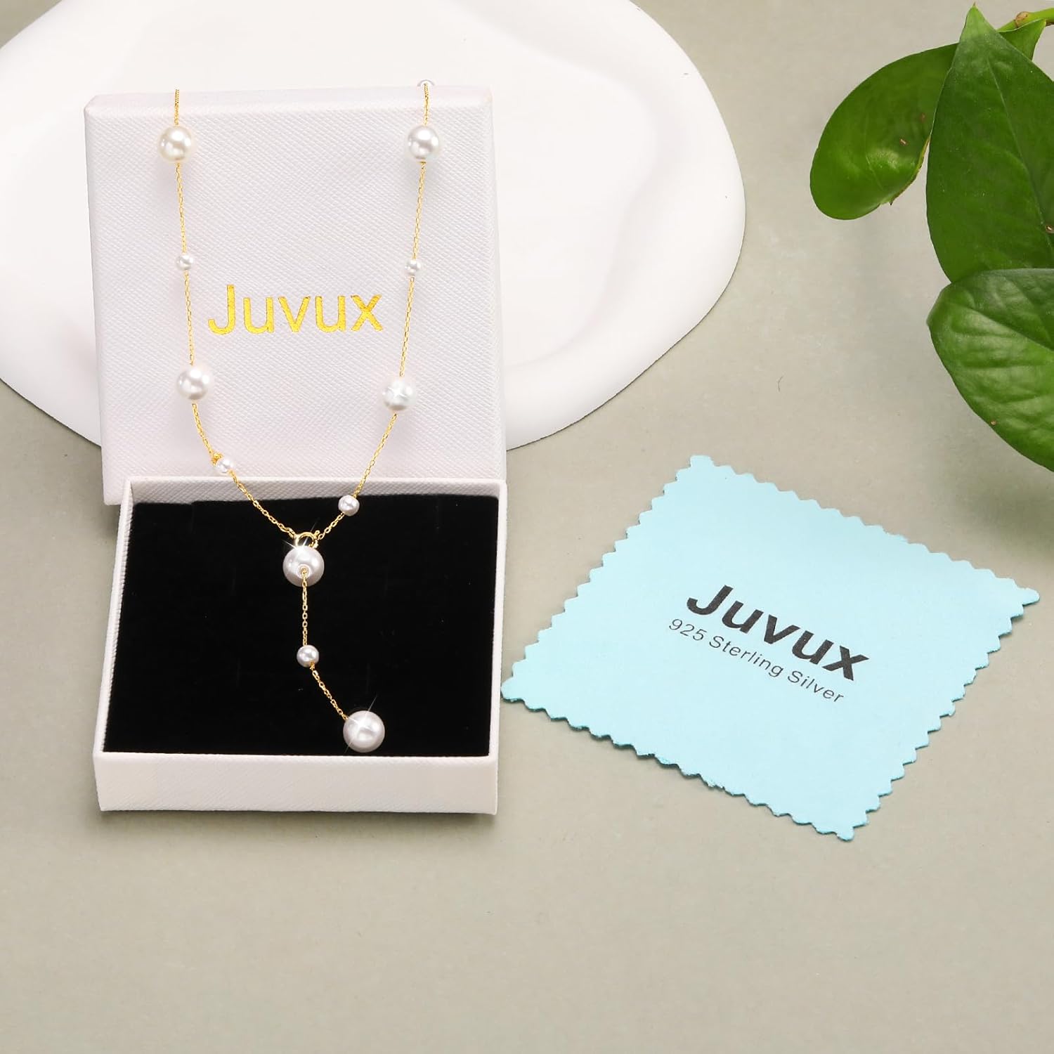 Pearl Necklace for Women 925 Sterling Silver Single Pearl Jewelry with Shell Pearl Pendant - Dainty Choker Necklace Suitable for Anniversary, Wedding, Birthday Gifts - Image 6