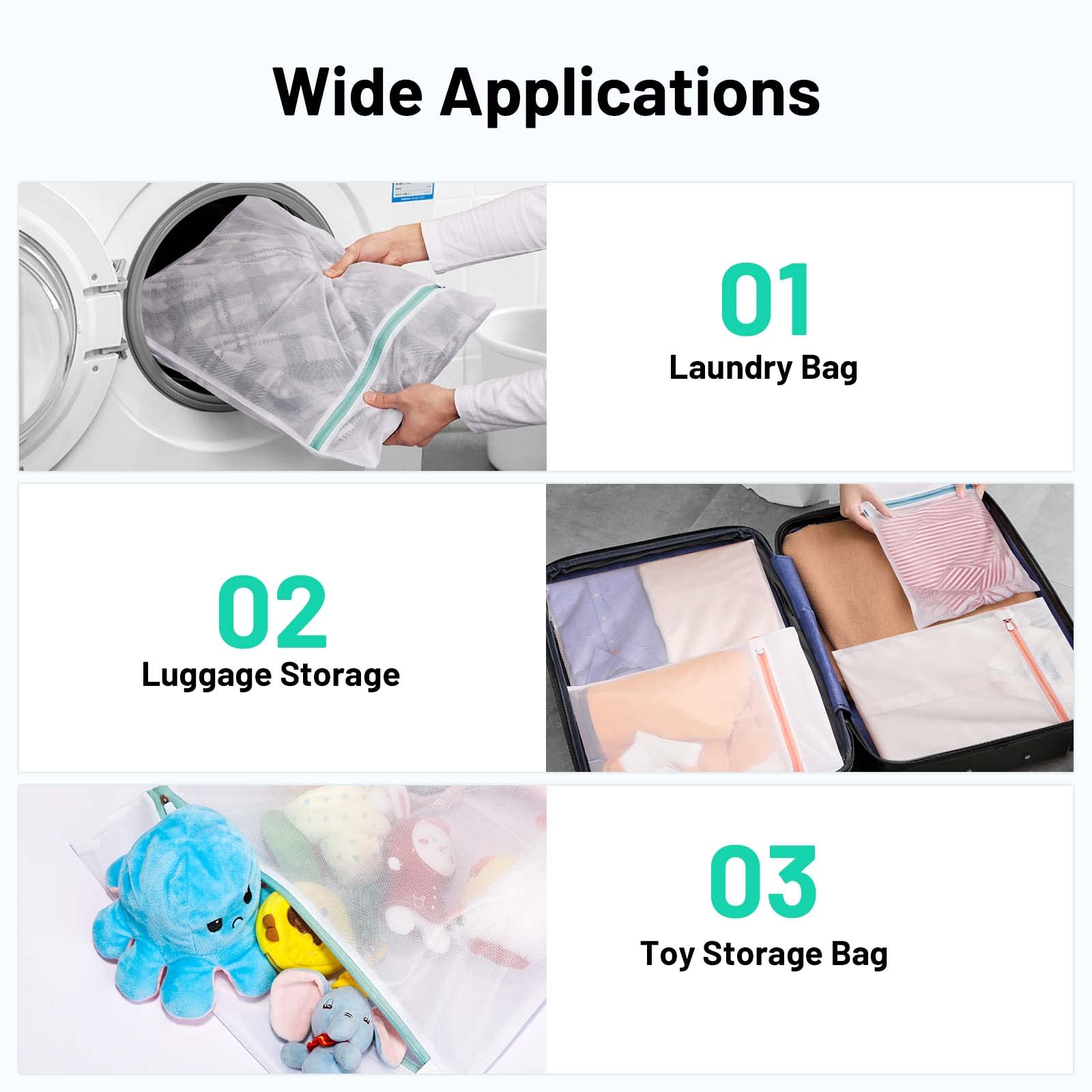 9 Sacs Filet Linge Machine LUZOON - Protection Soutiens-gorge, Chaussettes, Peluches - Lavage Et Voyage