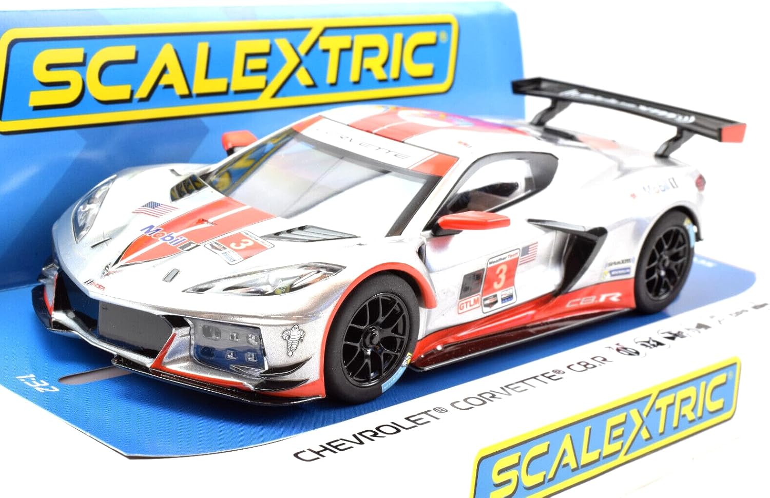 Scalextric Chevrolet Corvette C8R Sebring 2021 1:32 Analog Slot Race Car C4454