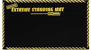 16” x 28” - 1” Thick | Anti Fatigue Mats for Standing | Industrial Antifatigue Mat with Safety Stripes | Anti Fatigue Mat for Workplace, Kitchen Standing Mat