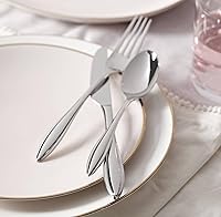 Vista 7 de Lenox Sculpt - Juego de cubiertos (65 piezas), color metálico