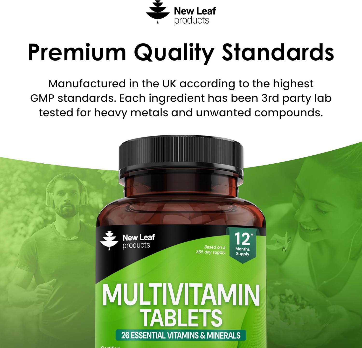 Multivitamines Et Minéraux – 26 Vitamines Et Minéraux Essentiels, 30/60/120 Gélules