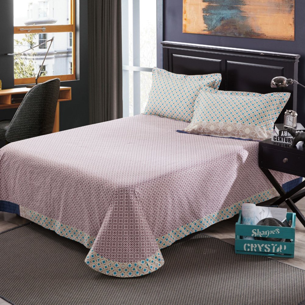Coton rembourré contre le froid drap plat lit double et simple 180x245cm K