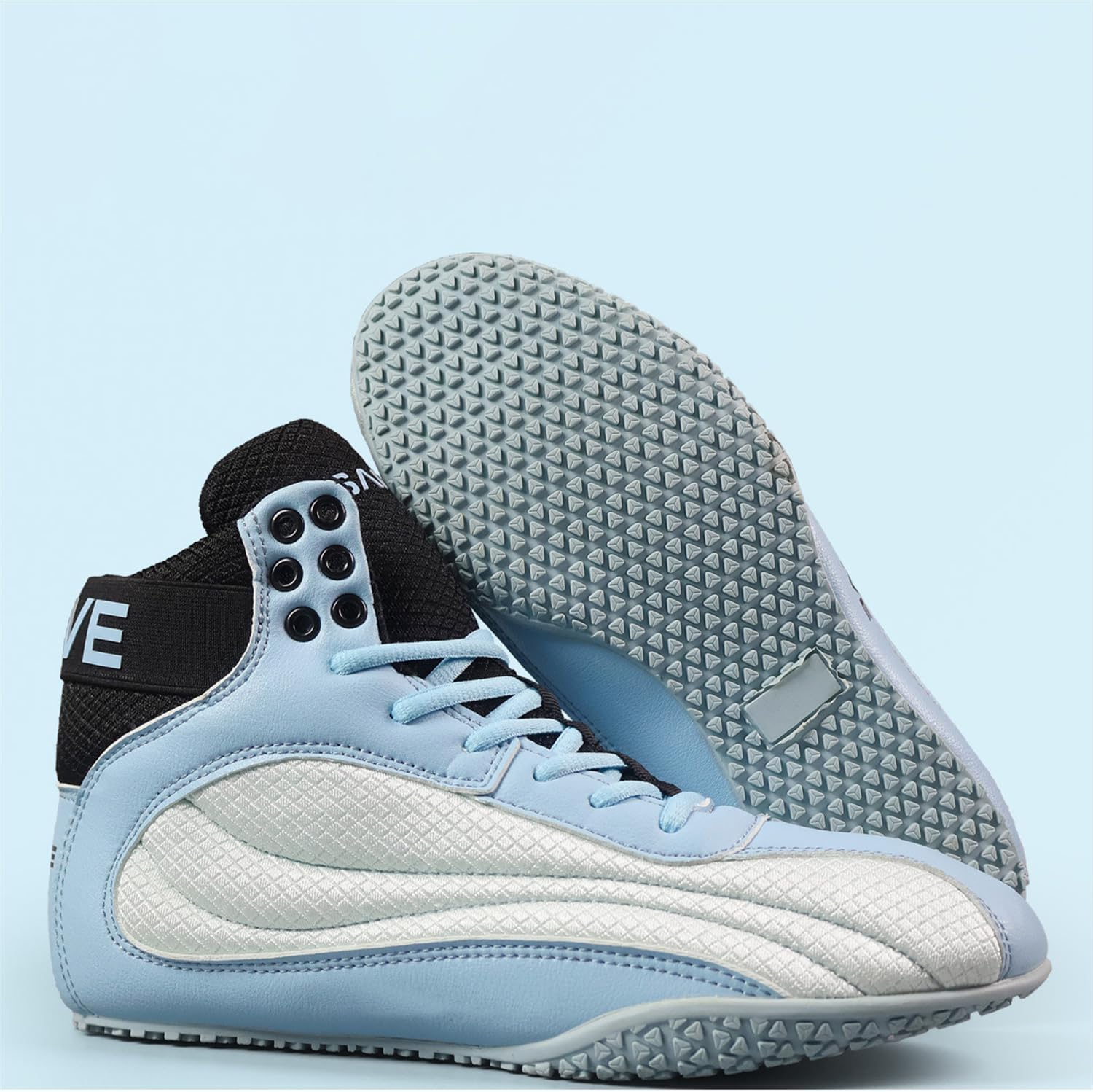 Pro Boxing Shoes for Men, Wrestling Combat Training Breathable MMA Footwear Anti-Slip Durable Sole