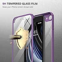 Vista 342 de Miracase Funda magnética para iPhone 14 de 6.1 pulgadas, protector de pantalla de vidrio templado integrado + protector de lente, compatible