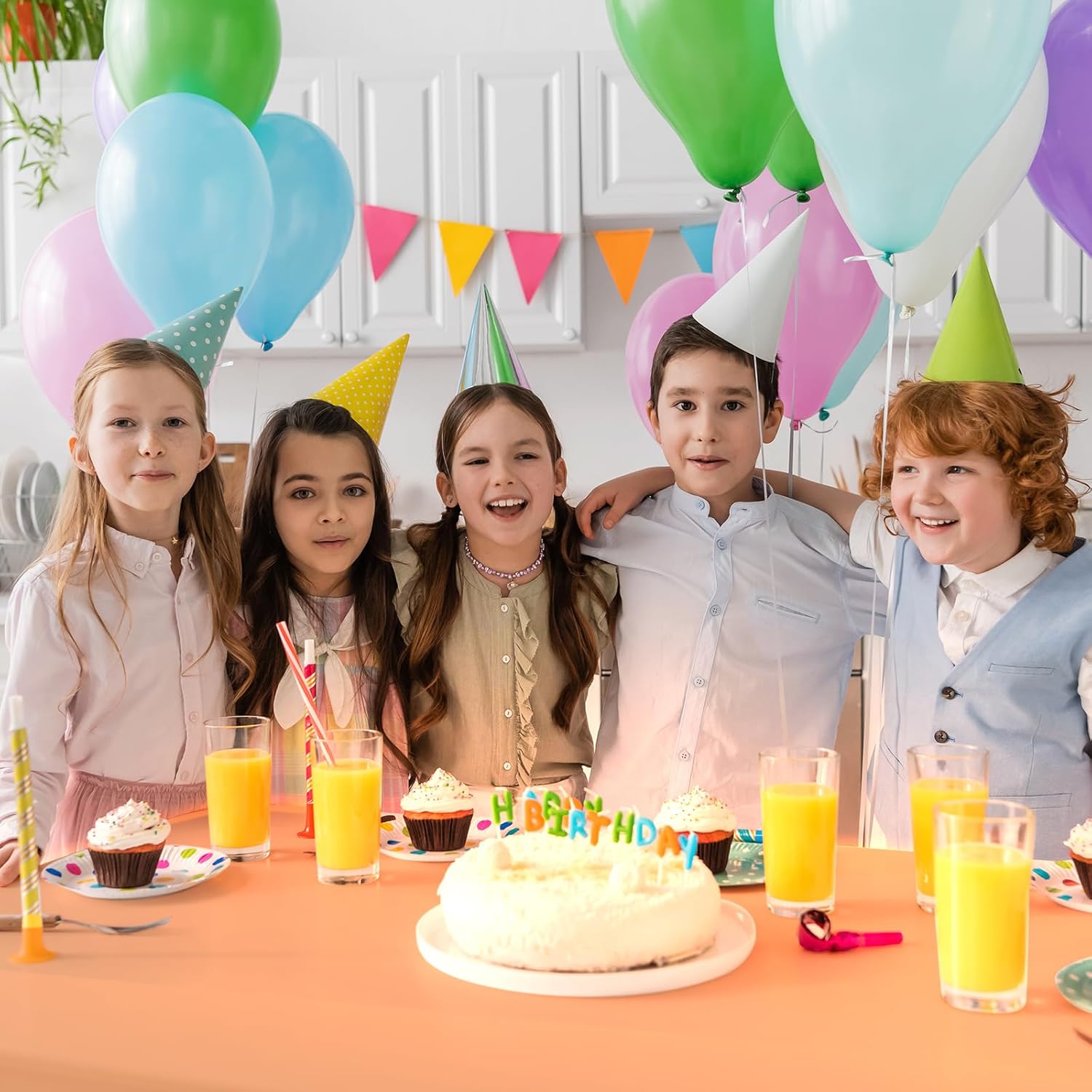 Oudain 8 Pack Glow in The Dark Plastic Tablecloth 54 x 108 Inch Fluorescence Assorted Neon Color Plastic Table Cover Disposable Rectangle Table Cover for Neon Party Supplies Picnic Home Decoration