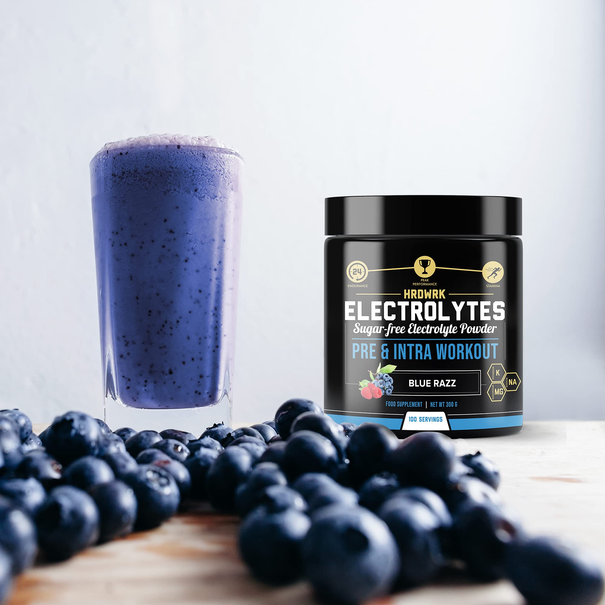 Buy HRDWRK Electrolytes Powder with Magnesium, Potassium Sugar Free