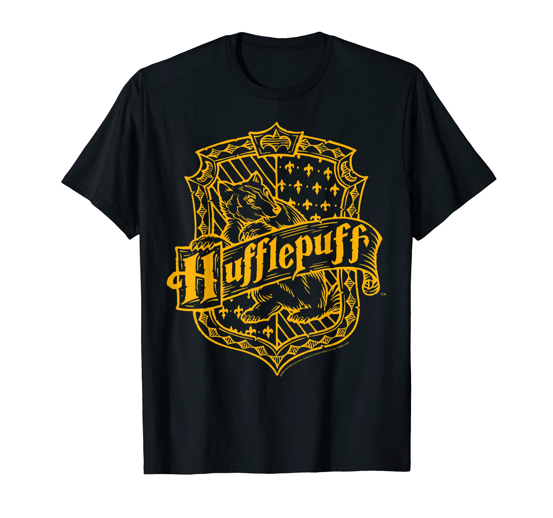 Harry PotterHufflepuff Dark Detailed Crest T-ShirtOEKO-TEX STANDARD 100