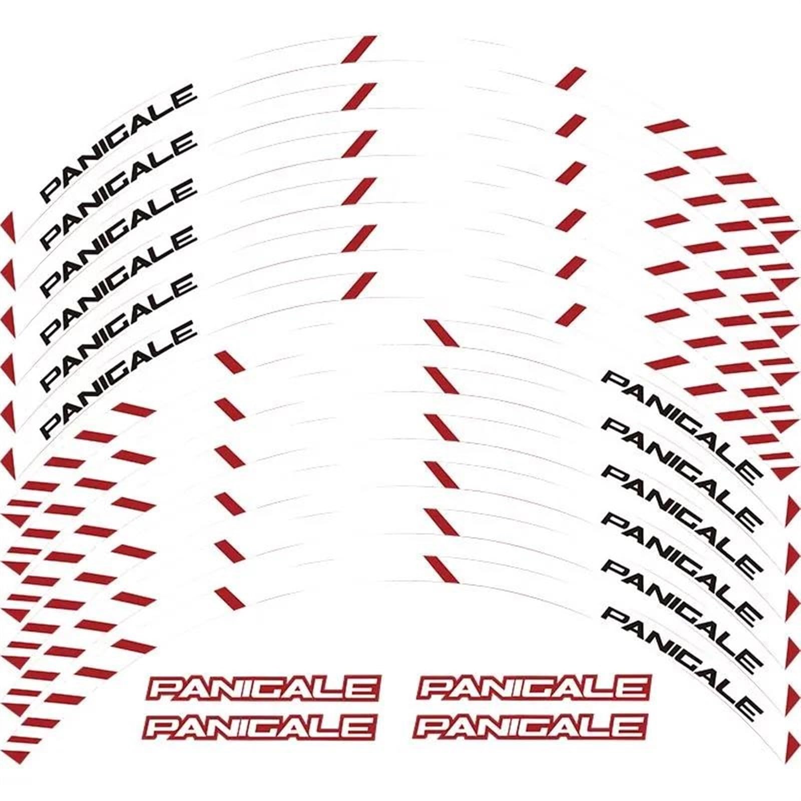 Motorcycle Wheel Sticker Inner Rim Reflective Protection Decal Decorative Film for Ducati 1299 Panigale S 959 Decorative(Color3)